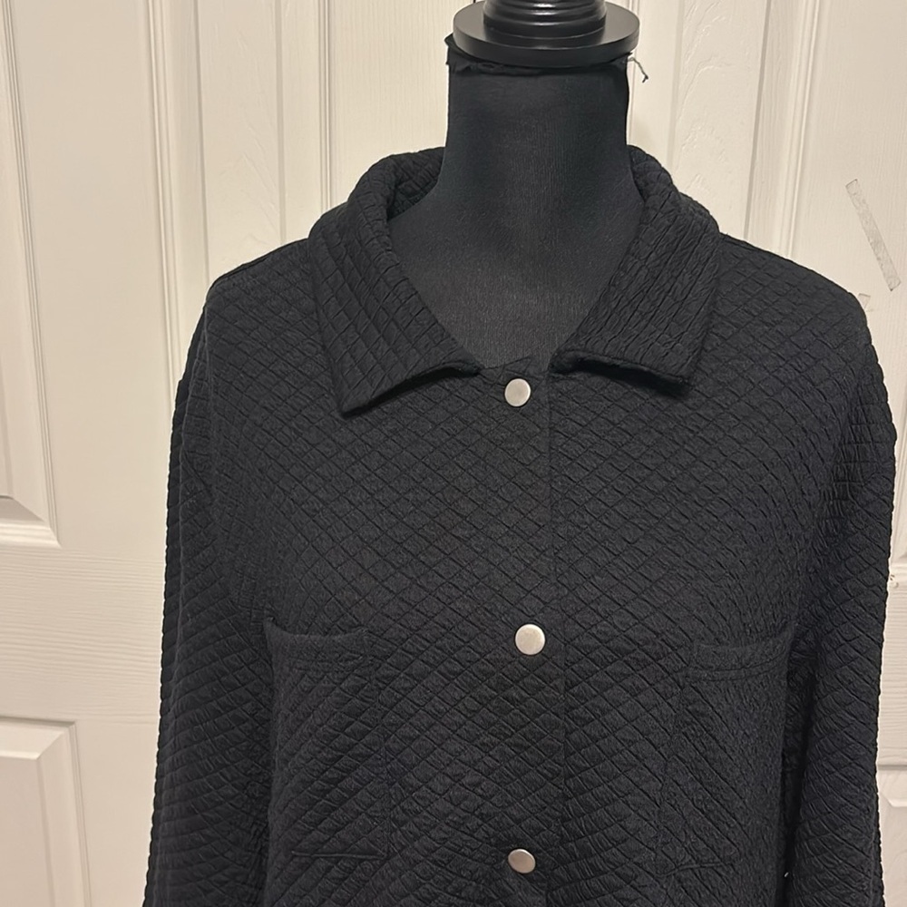 Muk Luks Quilted Shacket - Picture 2 of 13
